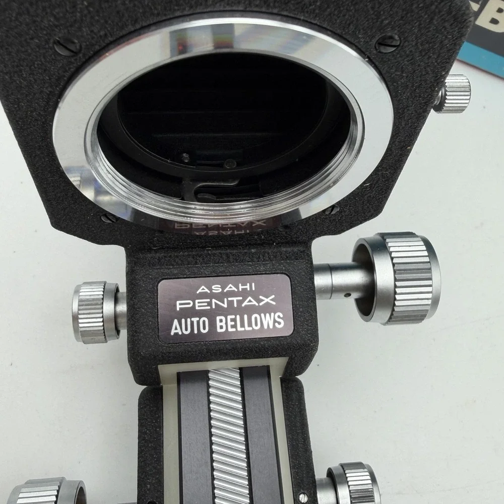 Vtg Pentax Auto Bellows & Slide Copier Macro Asahi Japan‎ Boxes Manual Pristine!